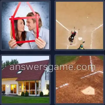 4 Pics 1 Word 4 Letters HOME