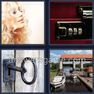 4 Pics 1 Word 4 Letters LOCK