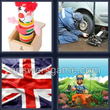 4 Pics 1 Word 4 Letters JACK