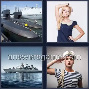 4 Pics 1 Word 4 Letters NAVY