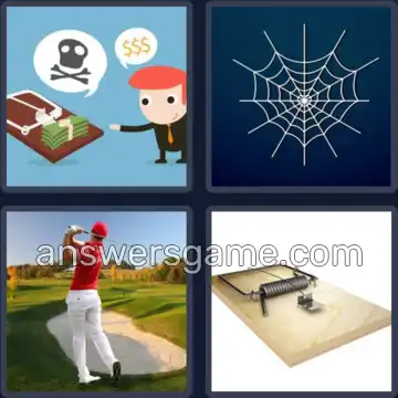 4 Pics 1 Word 4 Letters TRAP