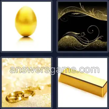 4 Pics 1 Word 4 Letters GOLD