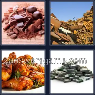 4 Pics 1 Word 4 Letters HEAP