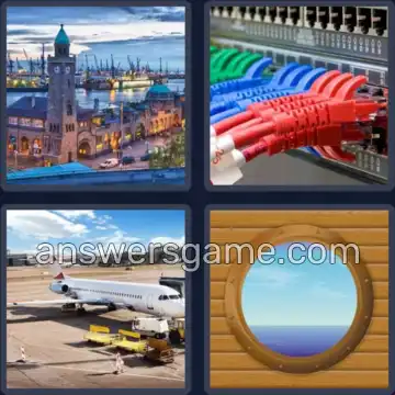 4 Pics 1 Word 4 Letters PORT