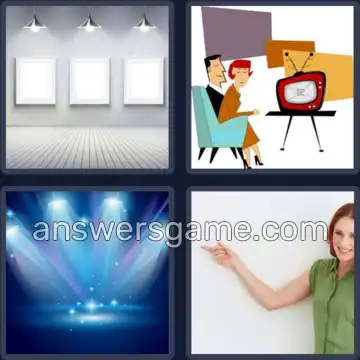 4 Pics 1 Word 4 Letters SHOW