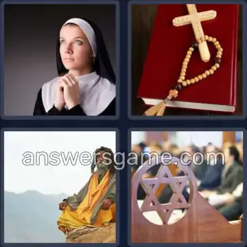 4 Pics 1 Word 4 Letters HOLY