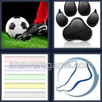 4 Pics 1 Word 4 Letters FOOT