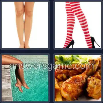 4 Pics 1 Word 4 Letters LEGS