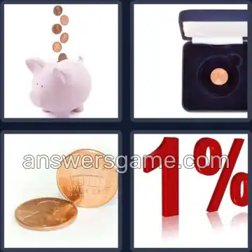 4 Pics 1 Word 4 Letters CENT