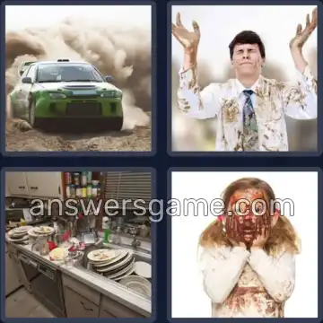 4 Pics 1 Word 4 Letters DIRT