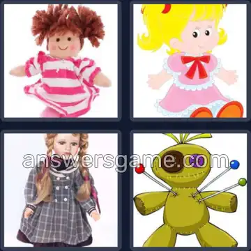 4 Pics 1 Word 4 Letters DOLL
