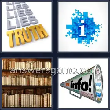 4 Pics 1 Word 4 Letters FACT