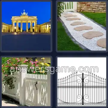 4 Pics 1 Word 4 Letters GATE