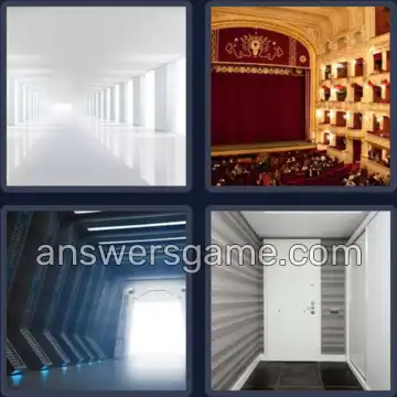 4 Pics 1 Word 4 Letters HALL