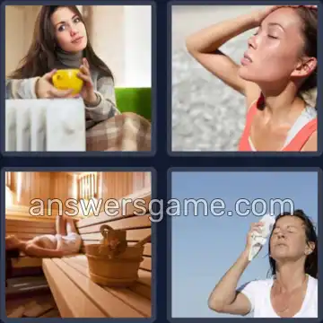 4 Pics 1 Word 4 Letters HEAT