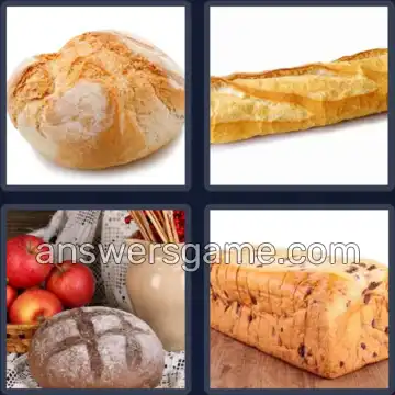 4 Pics 1 Word 4 Letters LOAF