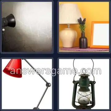 4 Pics 1 Word 4 Letters LAMP