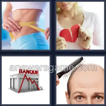 4 Pics 1 Word 4 Letters LOSS