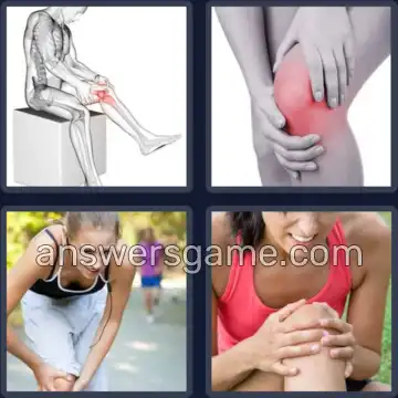 4 Pics 1 Word 4 Letters KNEE