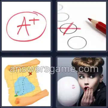 4 Pics 1 Word 4 Letters MARK