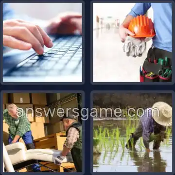 4 Pics 1 Word 4 Letters WORK