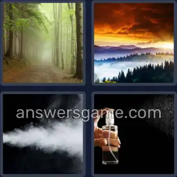 4 Pics 1 Word 4 Letters MIST