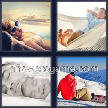 4 Pics 1 Word 4 Letters REST