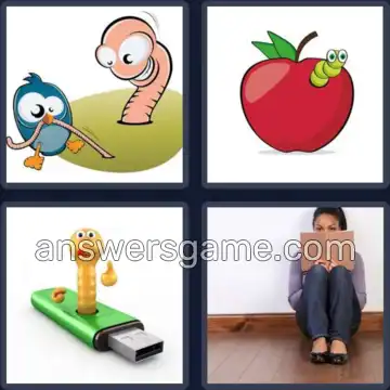 4 Pics 1 Word 4 Letters WORM