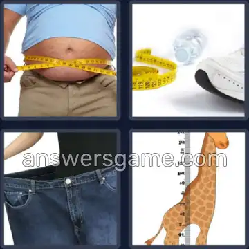 4 Pics 1 Word 4 Letters SIZE