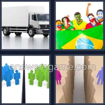 4 Pics 1 Word 4 Letters SIDE