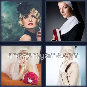 4 Pics 1 Word 4 Letters VEIL