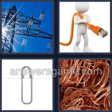 4 Pics 1 Word 4 Letters WIRE