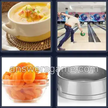 4 Pics 1 Word 4 Letters BOWL