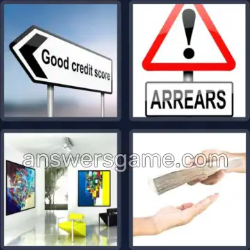 4 Pics 1 Word 4 Letters LOAN