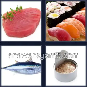 4 Pics 1 Word 4 Letters TUNA