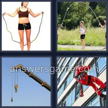 4 Pics 1 Word 4 Letters ROPE