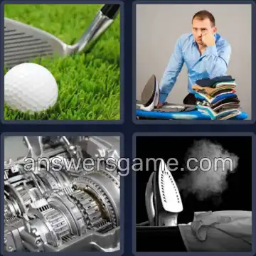 4 Pics 1 Word 4 Letters IRON