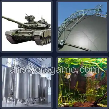 4 Pics 1 Word 4 Letters TANK