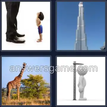 4 Pics 1 Word 4 Letters TALL