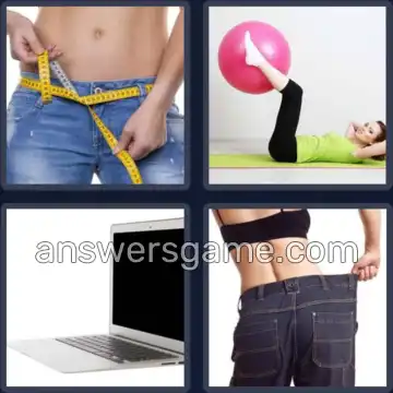 4 Pics 1 Word 4 Letters SLIM