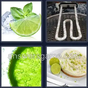 4 Pics 1 Word 4 Letters LIME