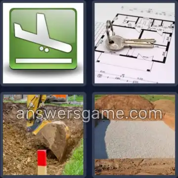4 Pics 1 Word 4 Letters LAND