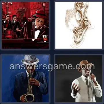 4 Pics 1 Word 4 Letters JAZZ