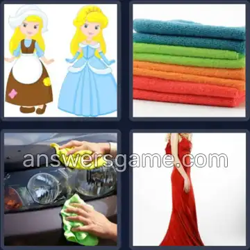 4 Pics 1 Word 4 Letters RAGS