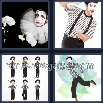 4 Pics 1 Word 4 Letters MIME