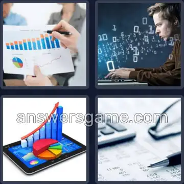 4 Pics 1 Word 4 Letters DATA