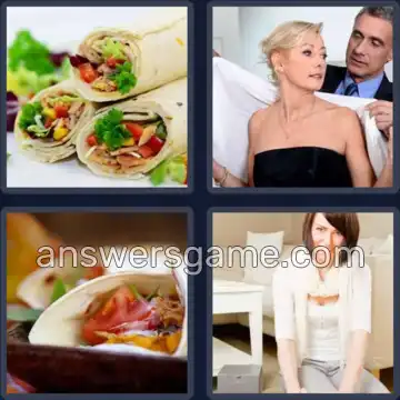 4 Pics 1 Word 4 Letters WRAP