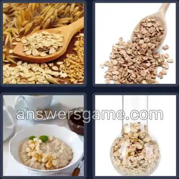 4 Pics 1 Word 4 Letters OATS