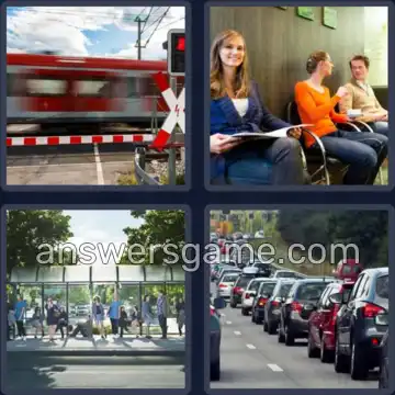 4 Pics 1 Word 4 Letters WAIT