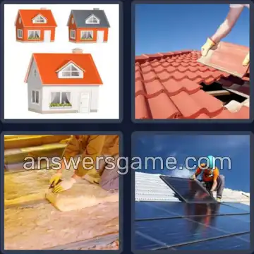 4 Pics 1 Word 4 Letters ROOF